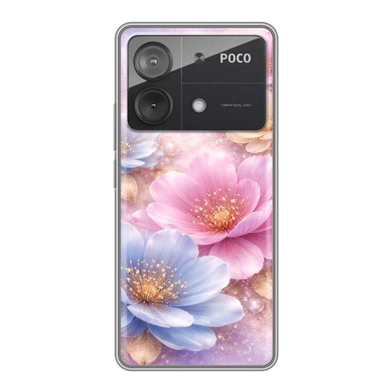 Силиконовый чехол на Xiaomi Poco X6 Neo с принтом женский Силиконовый чехол на Xiaomi Poco X6 Neo с принтом женский