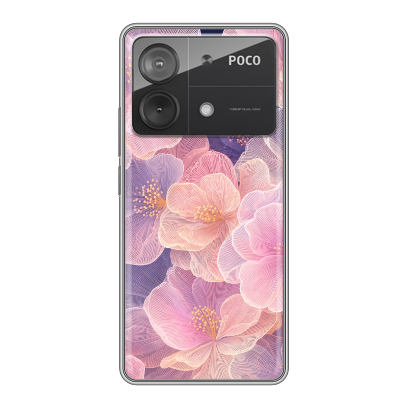 Силиконовый чехол на Xiaomi Poco X6 Neo с принтом женский Силиконовый чехол на Xiaomi Poco X6 Neo с принтом женский