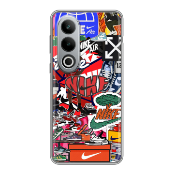 Силиконовый чехол на Oneplus Ace 3V с принтом Найк Nike яркий Силиконовый чехол на Oneplus Ace 3V с принтом Найк Nike яркий
