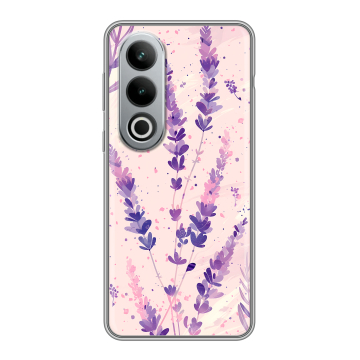 Силиконовый чехол на Oneplus Ace 3V с принтом цветы лаванда