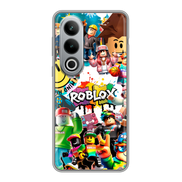 Силиконовый чехол на Oneplus Ace 3V с принтом Roblox Роблокс