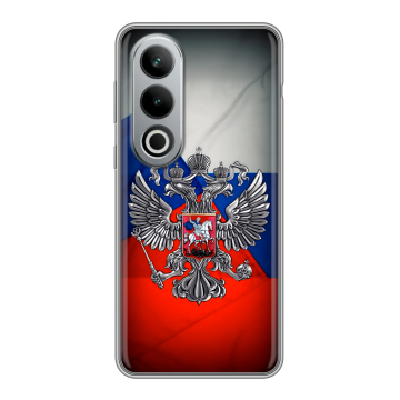 Силиконовый чехол на Oneplus Ace 3V с принтом Флаг России