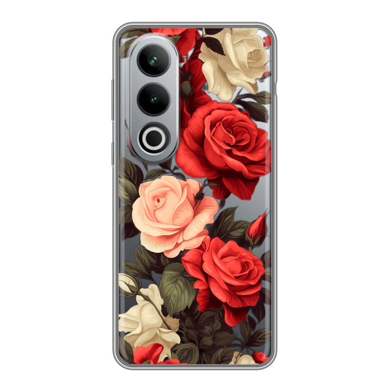Силиконовый чехол на Oneplus Ace 3V с принтом Розы Силиконовый чехол на Oneplus Ace 3V с принтом Розы