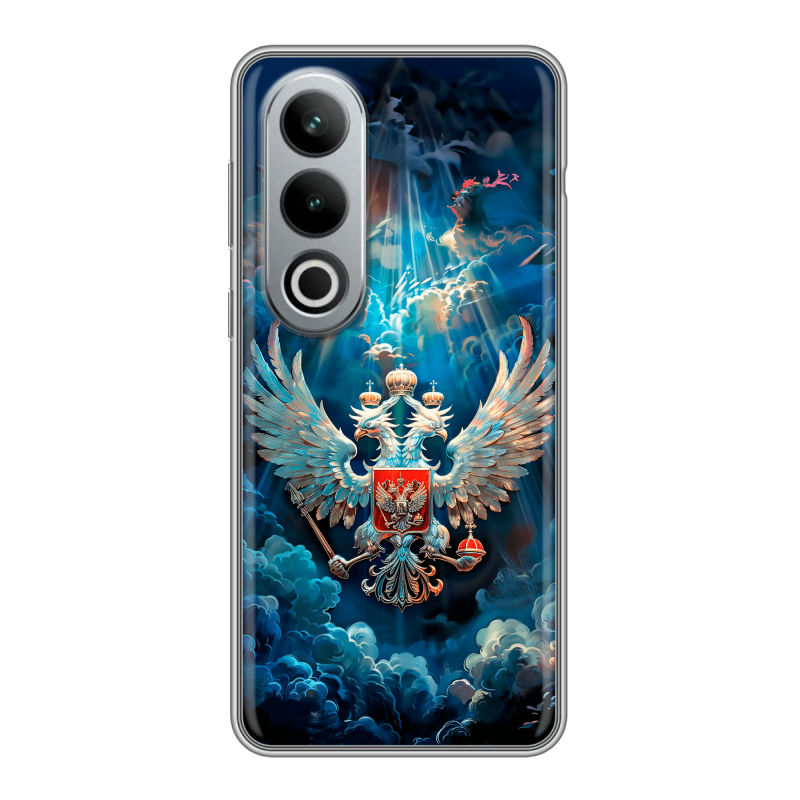 Силиконовый чехол на Oneplus Ace 3V с принтом Герб флаг России Силиконовый чехол на Oneplus Ace 3V с принтом Герб флаг России