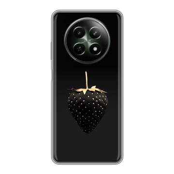 Силиконовый чехол на Realme 12 5G с принтом Черная клубника Силиконовый чехол на Realme 12 5G с принтом Черная клубника