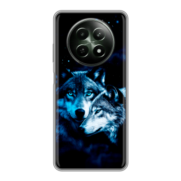 Силиконовый чехол на Realme 12 5G с принтом Волки Силиконовый чехол на Realme 12 5G с принтом Волки