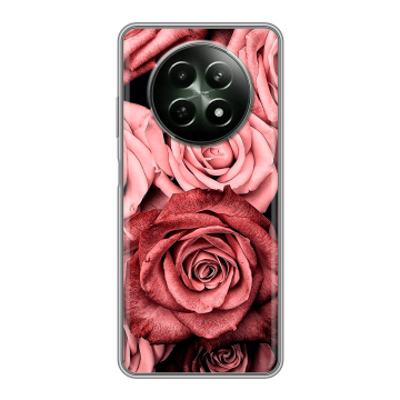 Силиконовый чехол на Realme 12 5G с принтом Цветы розы Силиконовый чехол на Realme 12 5G с принтом Цветы розы
