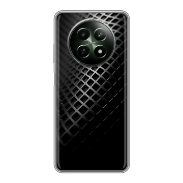 Силиконовый чехол на Realme 12 5G с принтом Текстура металла