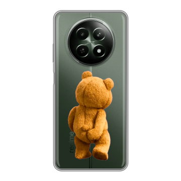 Силиконовый чехол на Realme 12 5G с принтом Медведь