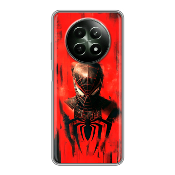 Силиконовый чехол на Realme 12 5G с принтом человек паук spiderman