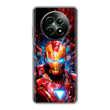 Силиконовый чехол на Realme 12 5G с принтом Железный человек Ironman Силиконовый чехол на Realme 12 5G с принтом Железный человек Ironman