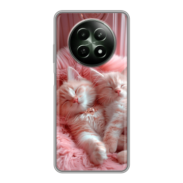 Силиконовый чехол на Realme 12 5G с принтом котята котики Силиконовый чехол на Realme 12 5G с принтом котята котики