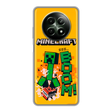 Силиконовый чехол на Realme 12 5G с принтом Майнкрафт Minecraft Силиконовый чехол на Realme 12 5G с принтом Майнкрафт Minecraft