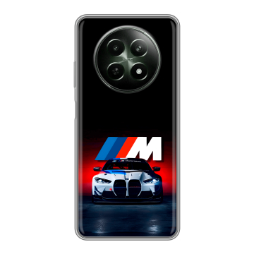 Силиконовый чехол на Realme 12 5G с принтом БМВ BMW Силиконовый чехол на Realme 12 5G с принтом БМВ BMW