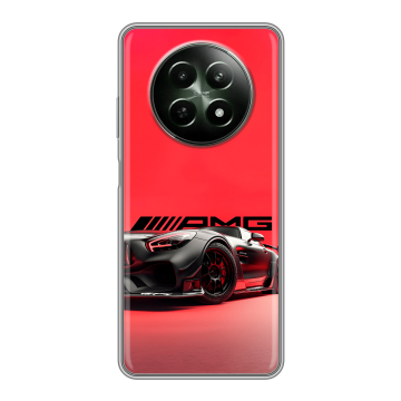 Силиконовый чехол на Realme 12 5G с принтом Мерседес Mercedes AMG Силиконовый чехол на Realme 12 5G с принтом Мерседес Mercedes AMG