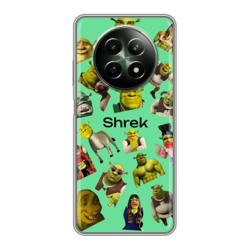Силиконовый чехол на Realme 12 5G с принтом Шрек Shrek Силиконовый чехол на Realme 12 5G с принтом Шрек Shrek