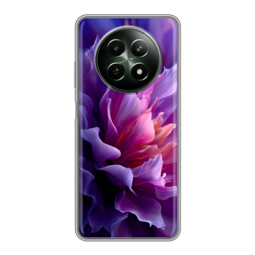 Силиконовый чехол на Realme 12 5G с принтом женский цветы