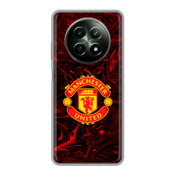 Силиконовый чехол на Realme 12 5G с принтом Manchester United