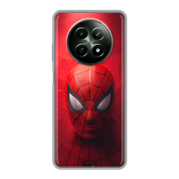 Силиконовый чехол на Realme 12 5G с принтом Spiderman Человек паук