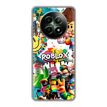 Силиконовый чехол на Realme 12 5G с принтом Roblox Роблокс Силиконовый чехол на Realme 12 5G с принтом Roblox Роблокс