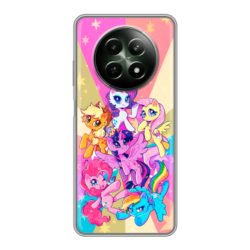 Силиконовый чехол на Realme 12 5G с принтом My little pony Дружба чудо