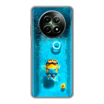 Силиконовый чехол на Realme 12 5G с принтом Миньоны Силиконовый чехол на Realme 12 5G с принтом Миньоны