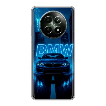 Силиконовый чехол на Realme 12 5G с принтом BMW БМВ