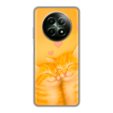 Силиконовый чехол на Realme 12 5G с принтом Милые котята Силиконовый чехол на Realme 12 5G с принтом Милые котята