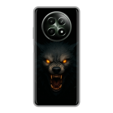 Силиконовый чехол на Realme 12 5G с принтом Волк