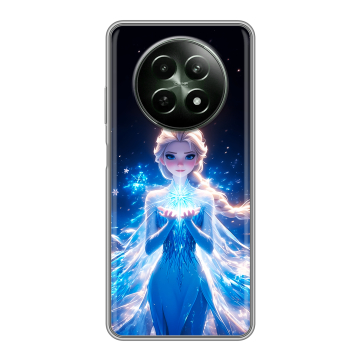 Силиконовый чехол на Realme 12 5G с принтом Холодное сердце Frozen