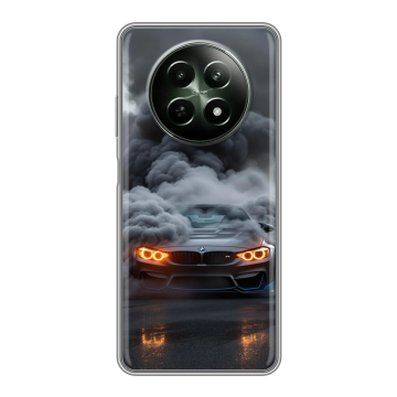 Силиконовый чехол на Realme 12 5G с принтом BMW БМВ Силиконовый чехол на Realme 12 5G с принтом BMW БМВ