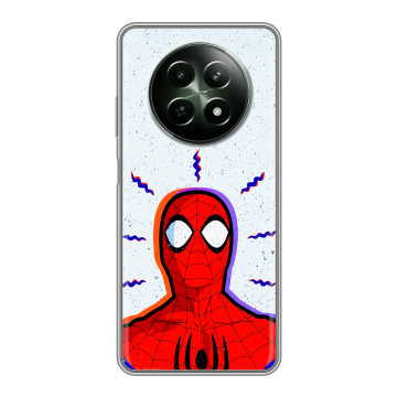 Силиконовый чехол на Realme 12 5G с принтом Spiderman Человек паук