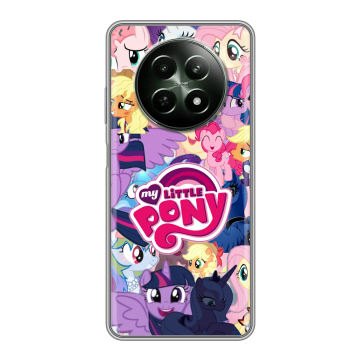 Силиконовый чехол на Realme 12 5G с принтом My little pony Дружба чудо