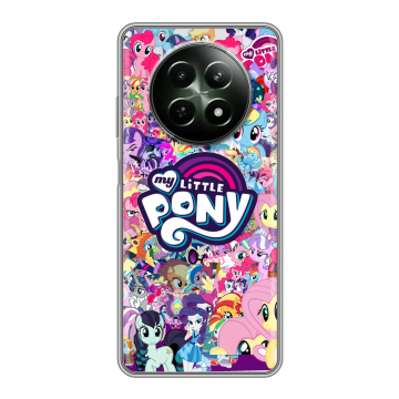 Силиконовый чехол на Realme 12 5G с принтом My little pony Дружба чудо