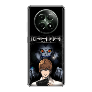 Силиконовый чехол на Realme 12 5G с принтом Death note Тетрадь смерти