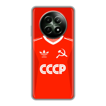 Силиконовый чехол на Realme 12 5G с принтом Флаг Герб СССР Силиконовый чехол на Realme 12 5G с принтом Флаг Герб СССР