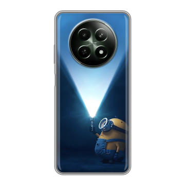 Силиконовый чехол на Realme 12 5G с принтом Миньоны