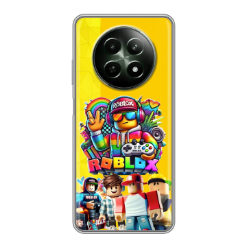 Силиконовый чехол на Realme 12 5G с принтом Roblox Роблокс