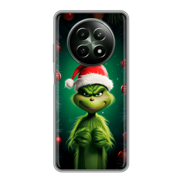 Силиконовый чехол на Realme 12 5G с принтом Гринч Новый год Рождество Силиконовый чехол на Realme 12 5G с принтом Гринч Новый год Рождество
