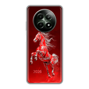 Силиконовый чехол на Realme 12 5G с принтом Новый год Силиконовый чехол на Realme 12 5G с принтом Новый год