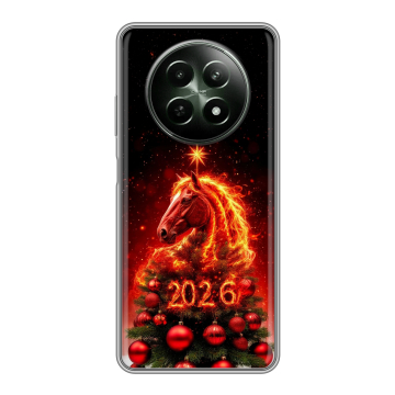 Силиконовый чехол на Realme 12 5G с принтом Новый год Силиконовый чехол на Realme 12 5G с принтом Новый год