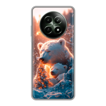 Силиконовый чехол на Realme 12 5G с принтом Новый год