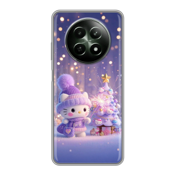 Силиконовый чехол на Realme 12 5G с принтом Новый год
