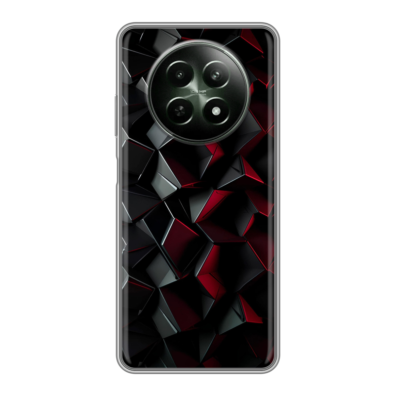 Силиконовый чехол на Realme 12 5G с принтом Абстракция Силиконовый чехол на Realme 12 5G с принтом Абстракция