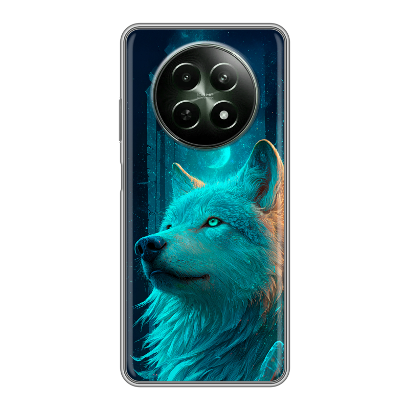 Силиконовый чехол на Realme 12 5G с принтом бабочки саккура Силиконовый чехол на Realme 12 5G с принтом бабочки саккура