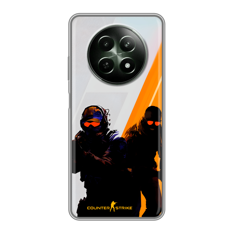 Силиконовый чехол на Realme 12 5G с принтом Контер страйк Counter strike Силиконовый чехол на Realme 12 5G с принтом Контер страйк Counter strike