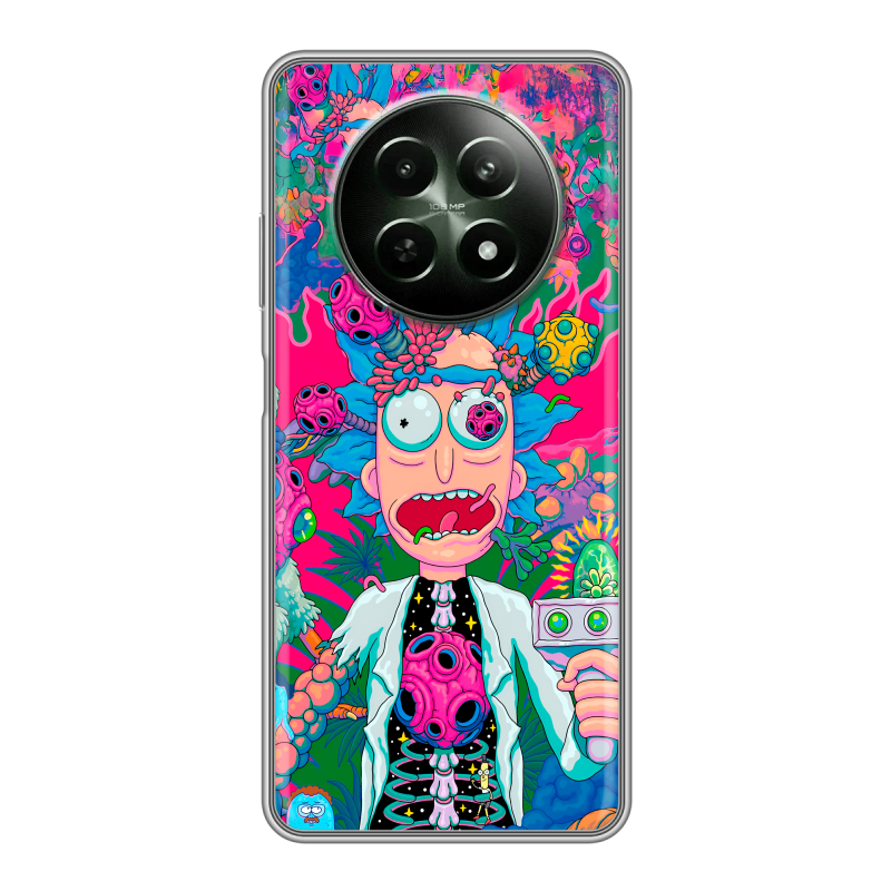 Силиконовый чехол на Realme 12 5G с принтом Рик и Морти Rick Morty Силиконовый чехол на Realme 12 5G с принтом Рик и Морти Rick Morty