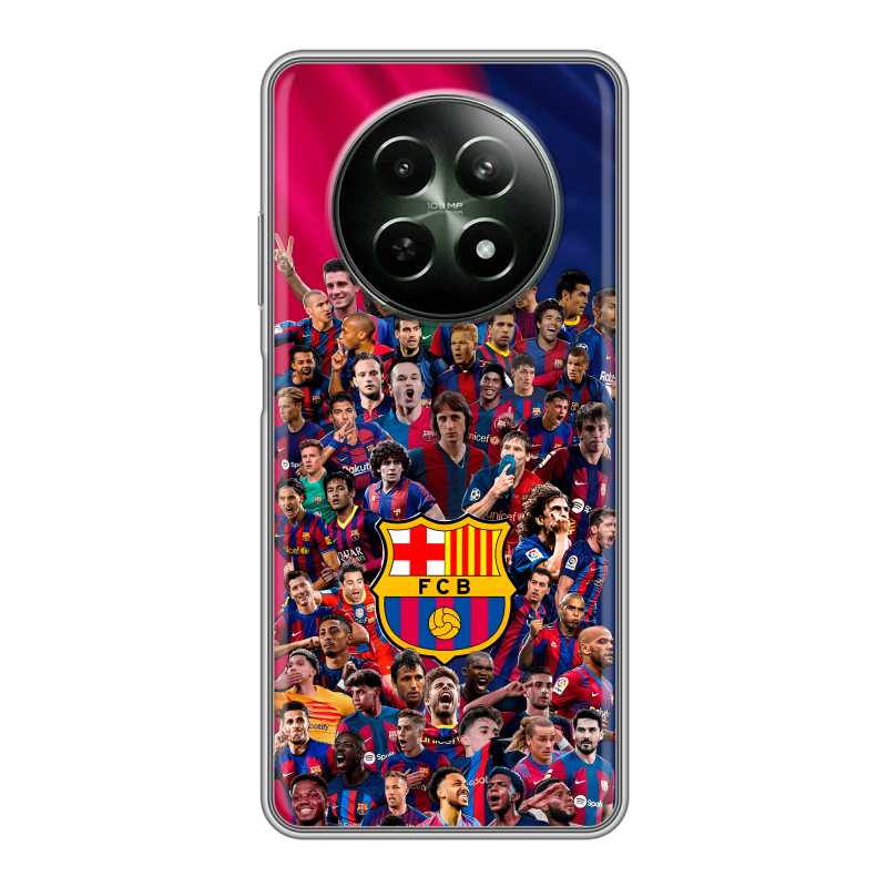 Силиконовый чехол на Realme 12 5G с принтом Барселона Barcelona Силиконовый чехол на Realme 12 5G с принтом Барселона Barcelona