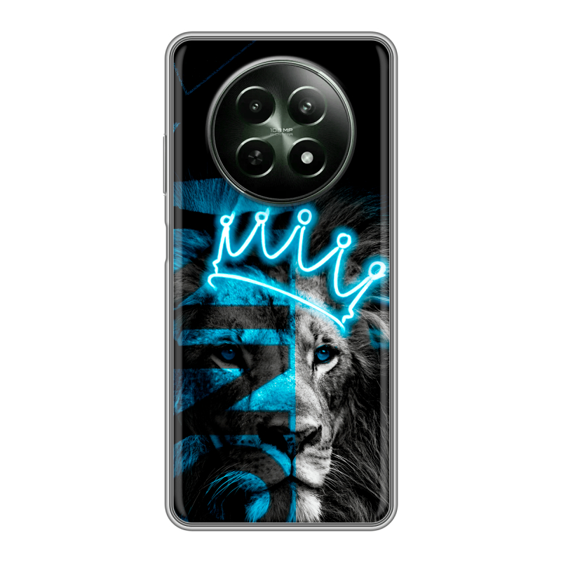 Силиконовый чехол на Realme 12 5G с принтом Король лев Силиконовый чехол на Realme 12 5G с принтом Король лев