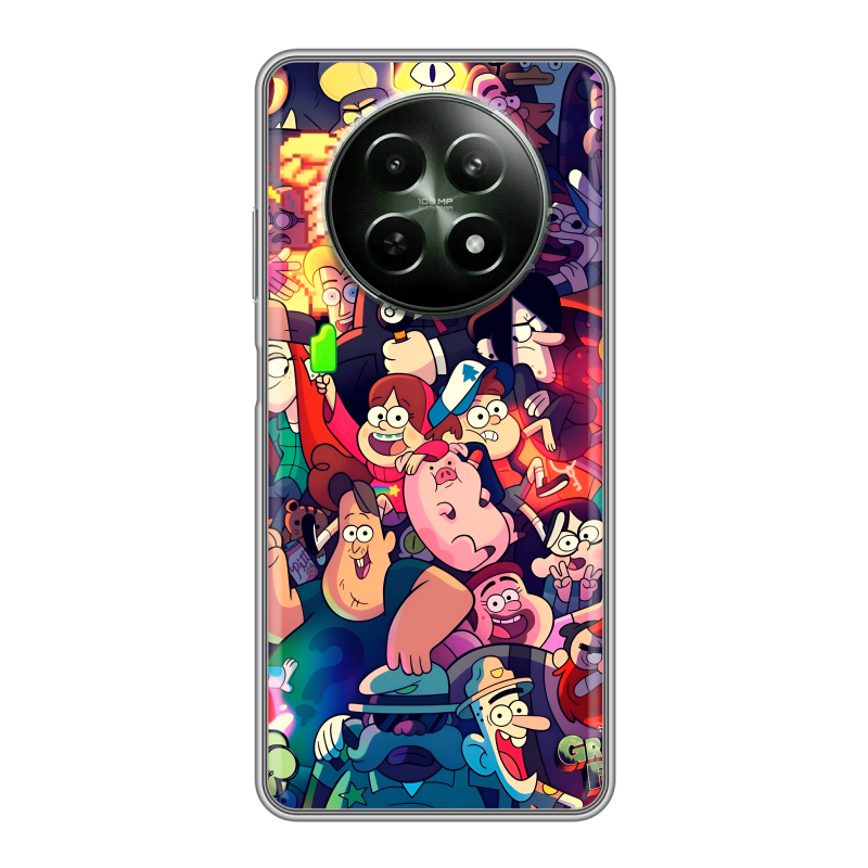 Силиконовый чехол на Realme 12 5G с принтом Gravity Falls Гравити Фолз Силиконовый чехол на Realme 12 5G с принтом Gravity Falls Гравити Фолз